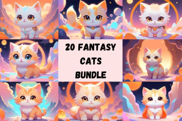 Fantasy Cat Bundle #7: Unlocking Whimsical Design Potential